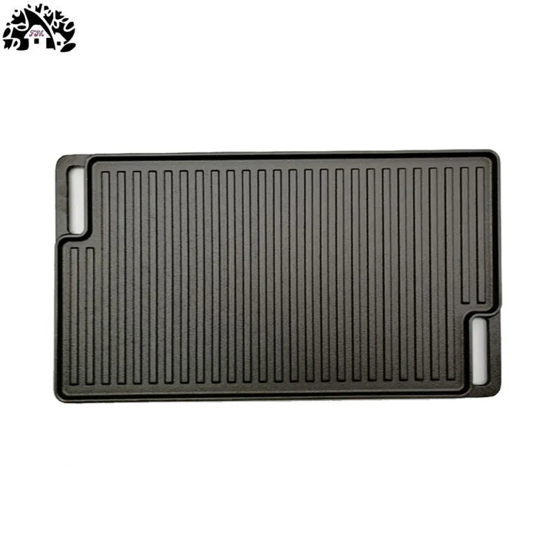Iron plate grilled domestic cast iron rectangular steak plate Australian grilled belt fish rectangular roast plate