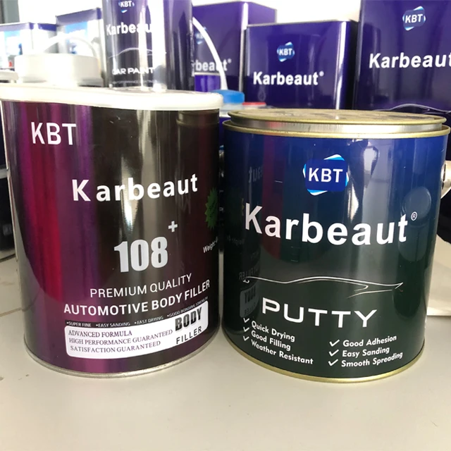 
P280 BPO 2k putty body filler with red hardener sample available 