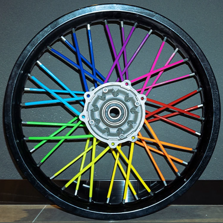 Quickly Delivery Wholesale Motocross Decorate Protector Accessories Spoke Sets Colorful Cool EP Material Short Spokes
