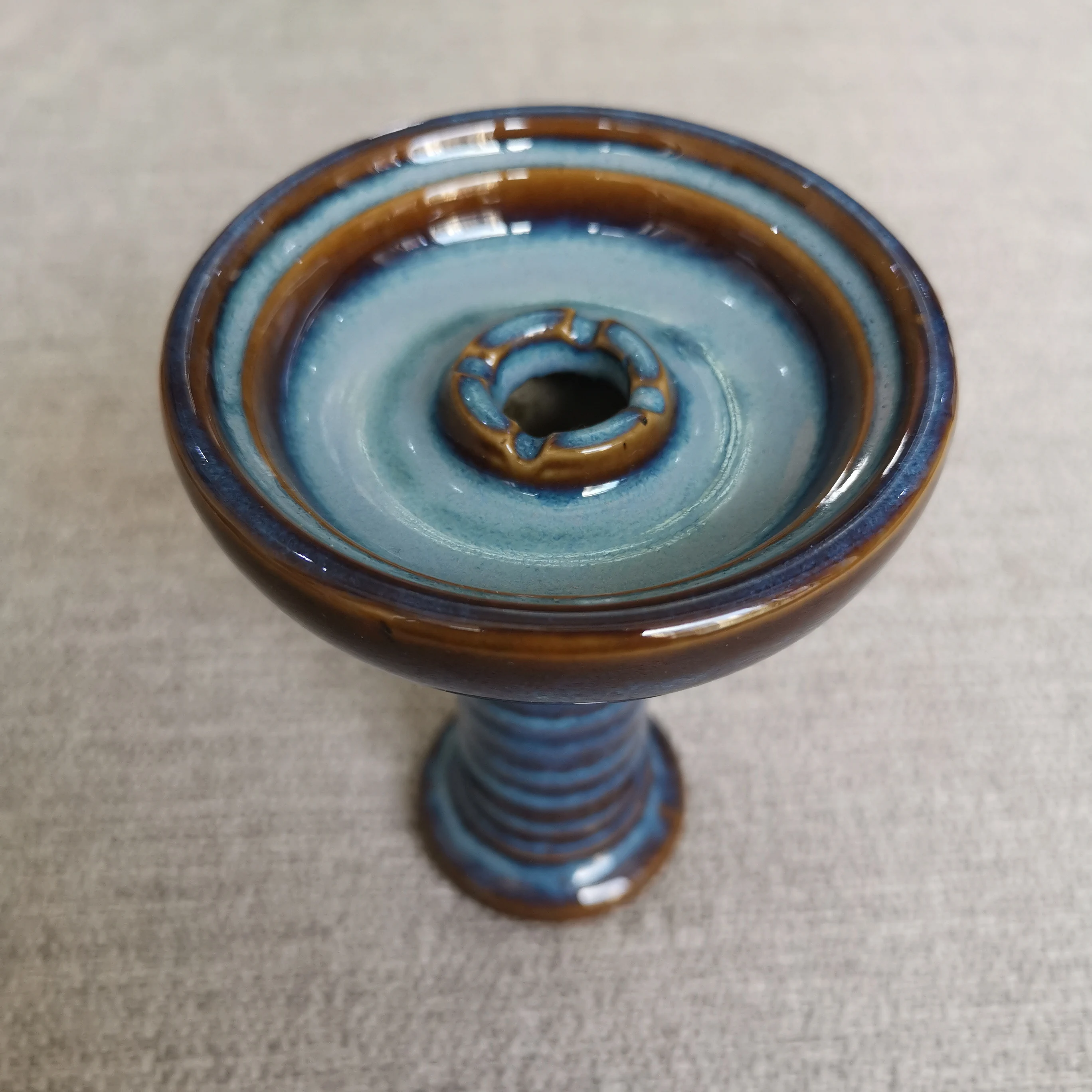 Hot Sale Shisha Pipe Accessories Hookah Accessories Chicha Shisha 1 Hole Phunnel Bowl Hookah Ceramic Bowl