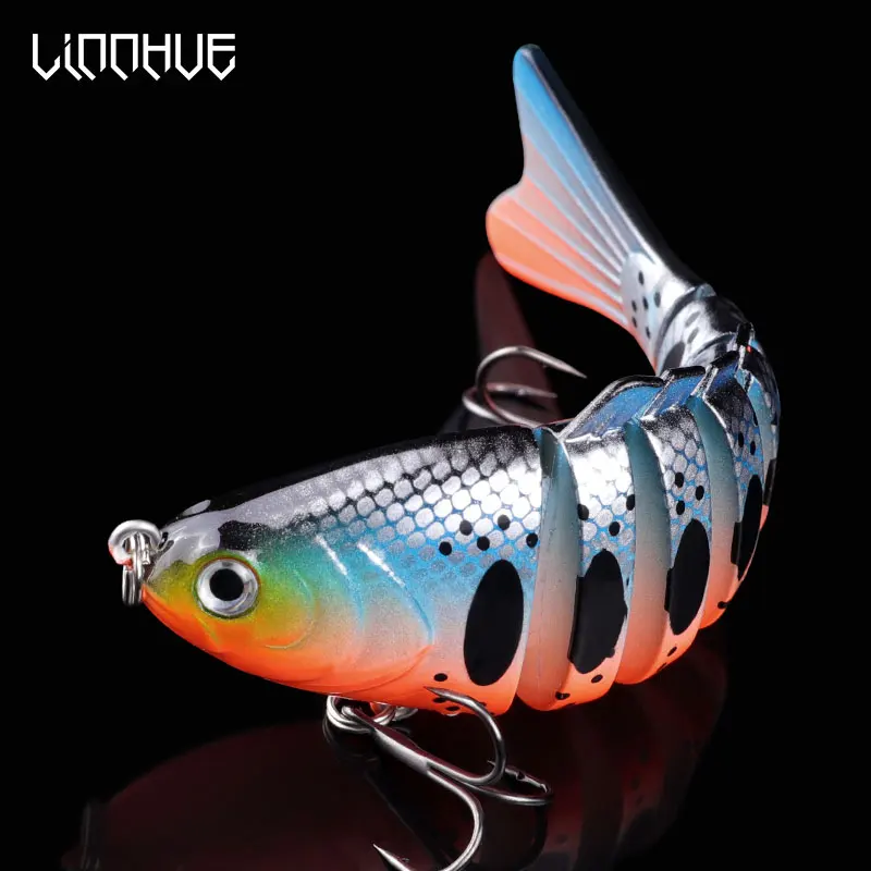 LINNHUE multi-jointed fish wobbler lure suitable for all water layers high rate of fishing 10cm suit for 8#hook
