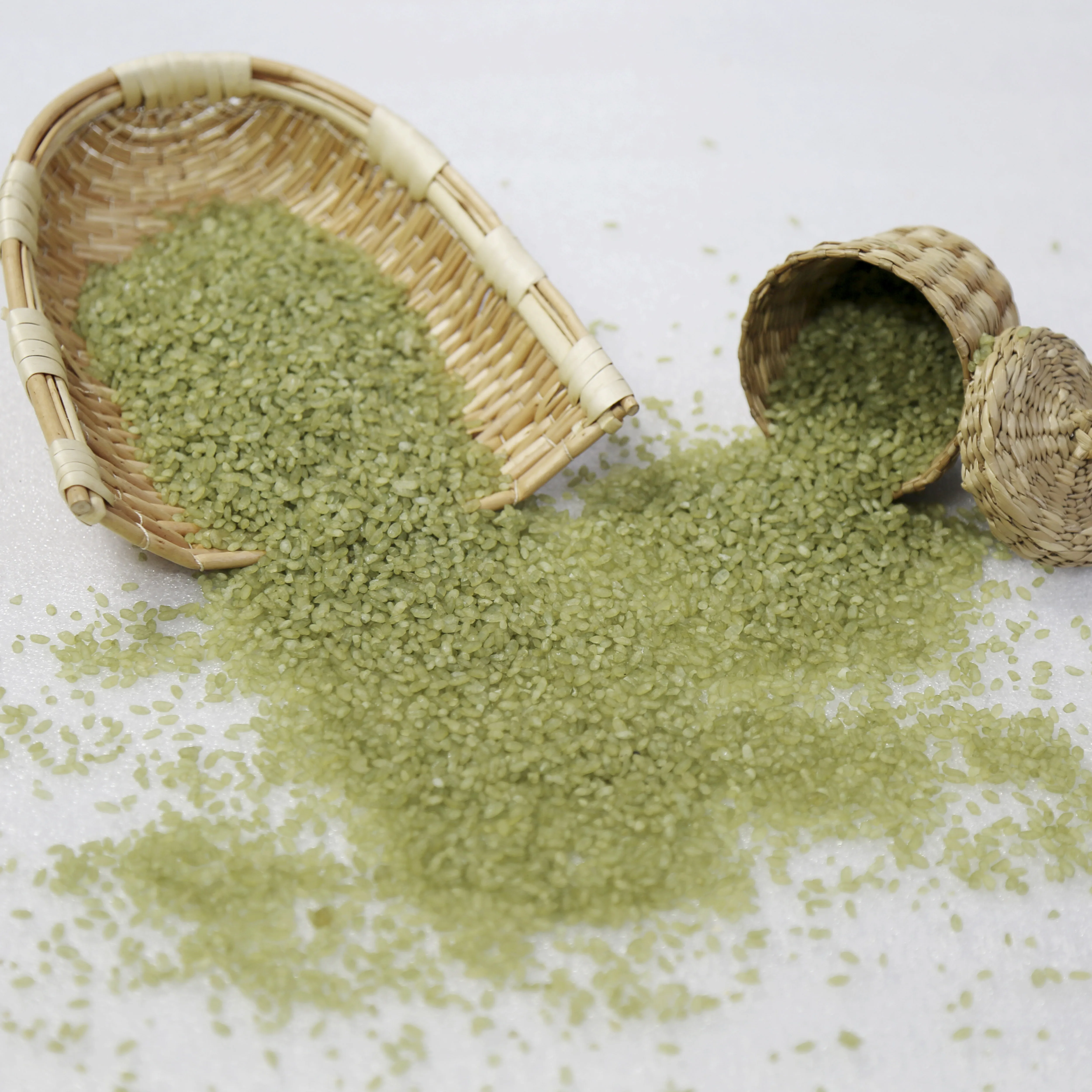 hot sale green color china origin bamboo rice steamed parboiled rice for export