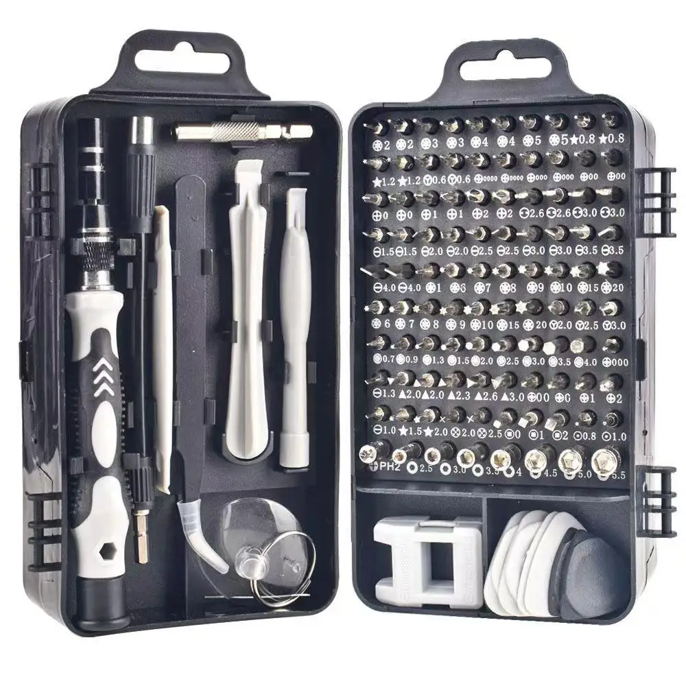 crv 115 in 1 screwdriver set Mobile phone repair tool Screw set Set with chrome vanadium steel cross head