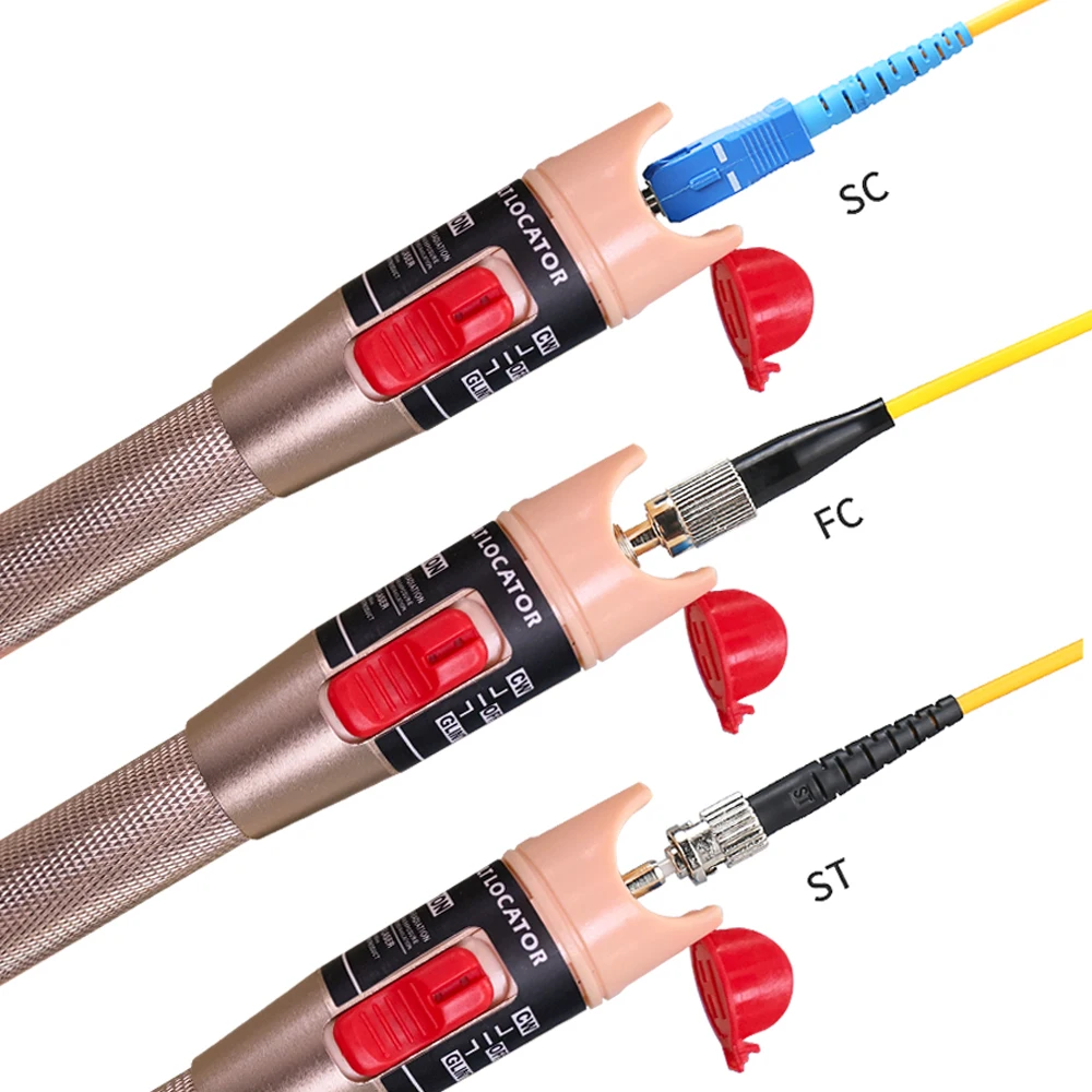 Visual Fault Locator Fiber SC FC ST Visual Fault Locator vfl 10mw 20mw 30mw 50mw 650nm optic fiber light source pen