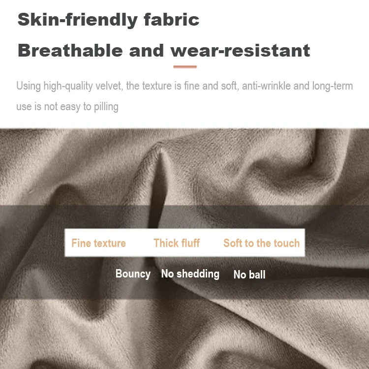 K&B nordic high quality velvet solid wood frame pouf ottoman step stool for kids