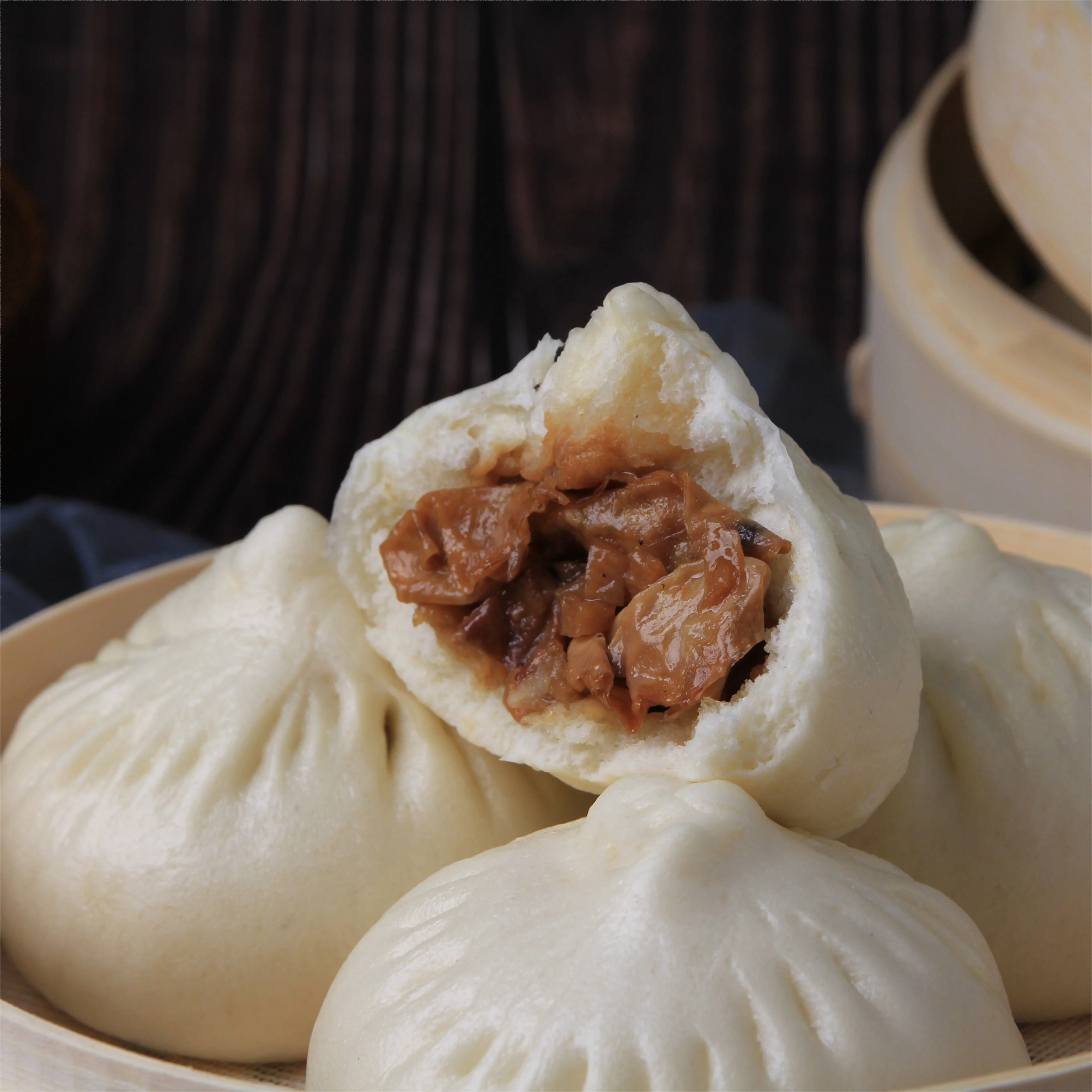 HACCP Certified Dried Tofu Skin Bun Bean Curd Baozi Steamed Buns Stuffed with Tofu Skin