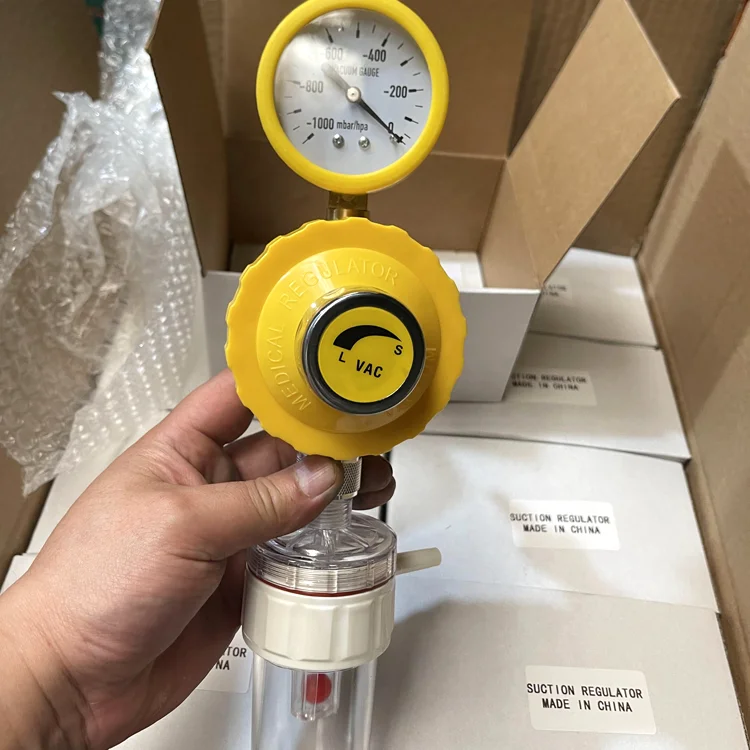 Medical Suction Regulator British Probe French Probe With Trap Vacuum Regulator