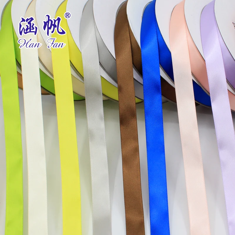 
2cm high quality dense polyester ribbon manual bow accessories 