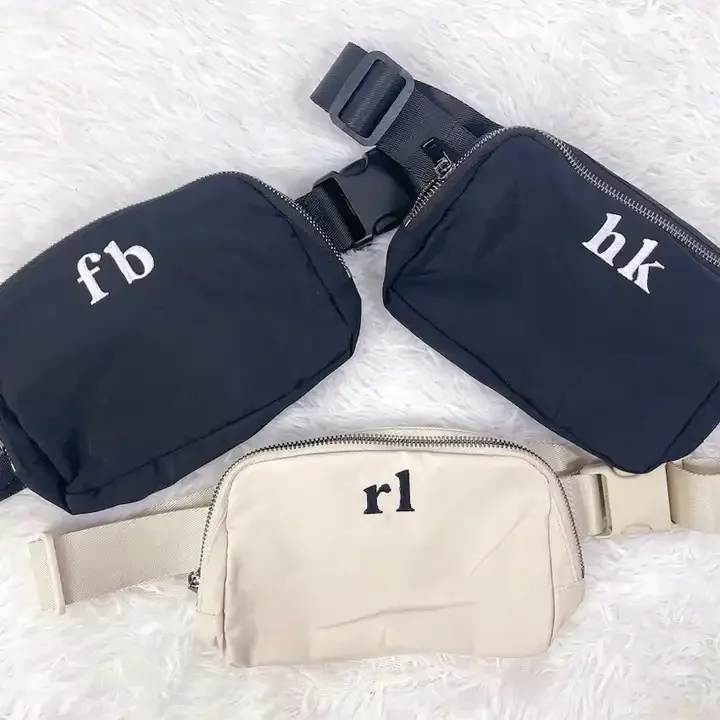 Wholesale Women Chest Bags Custom Crossbody Shoulder Purse Sports Fanny Packs Nylon Belt Bags