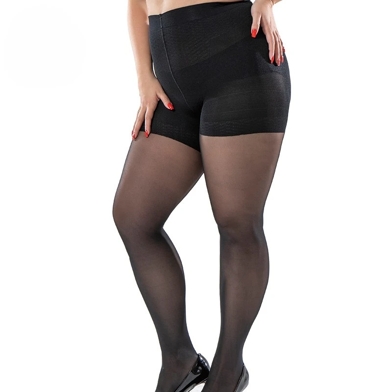 40D Add fertilizer to increase the hips and leggings Transparent Plus Size Women Pantyhose Tights