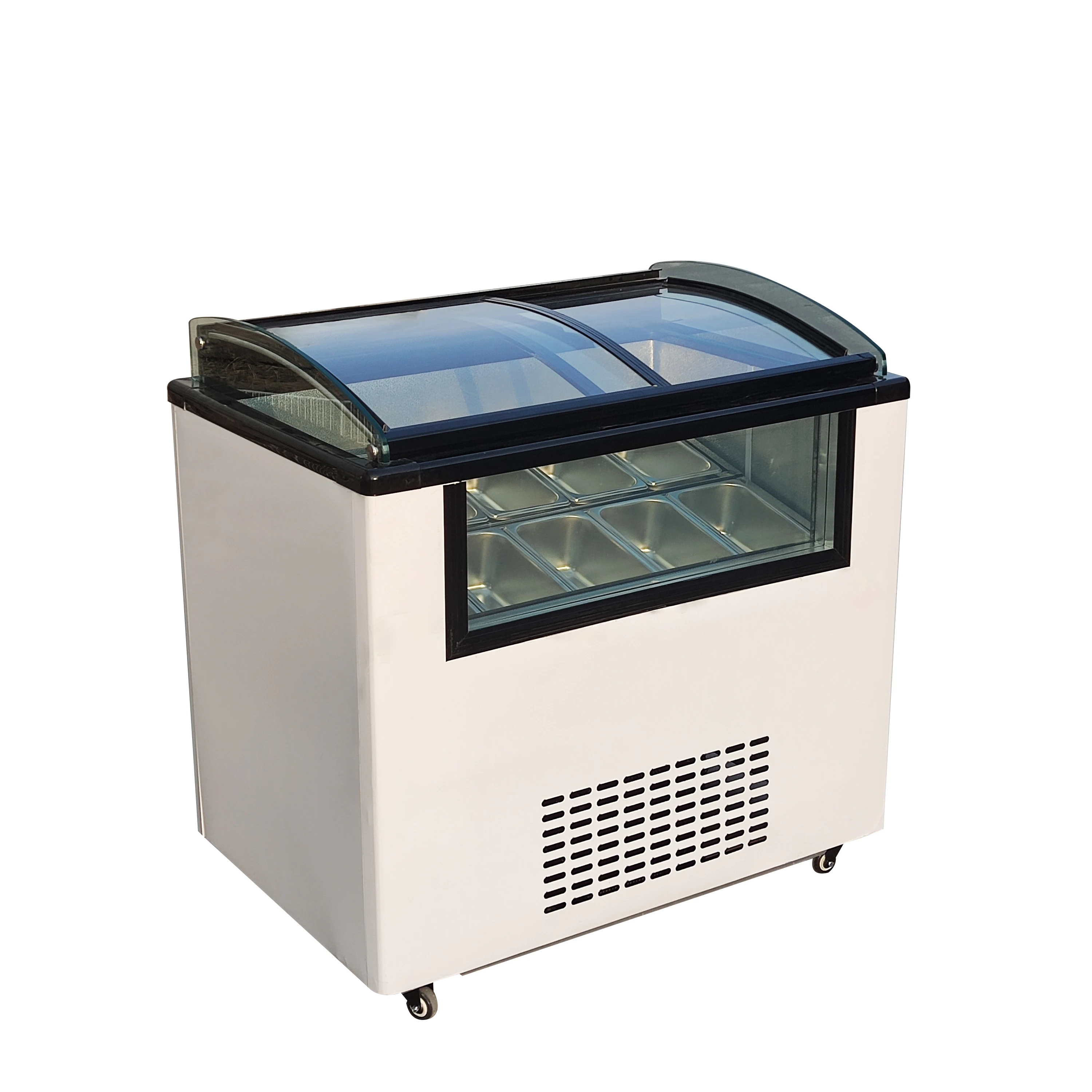 Showcase refrigerator ice cream freezer for convenience store gelato vending display
