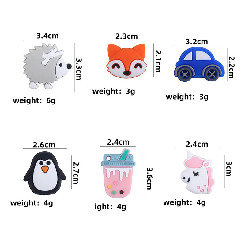 Hot Sale Food Grade Silicone Perle En Letters Bead For Baby Pacifier Chain Making Wholesale