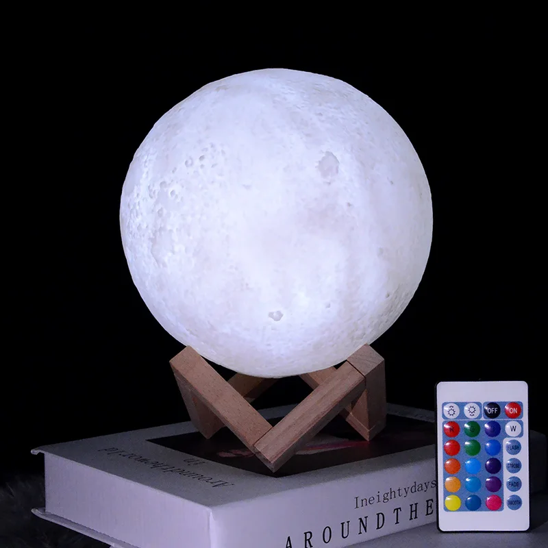 
Creative Custom Luna Floating USB Desk 3D Led Night Light Moon Lamp Touch Light For Kids Gift 