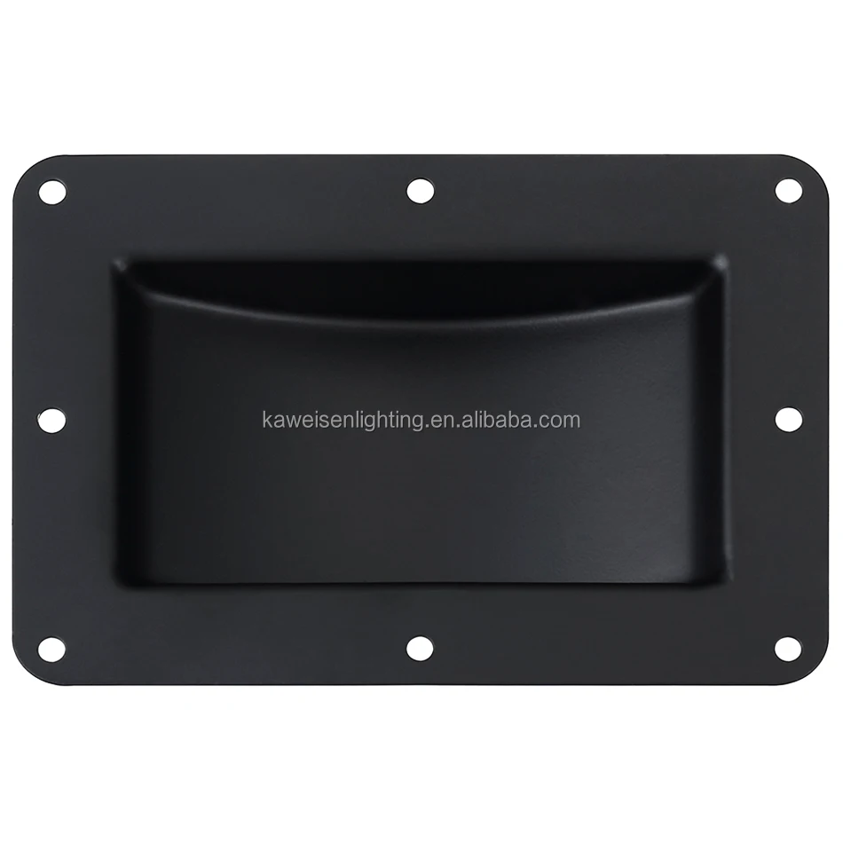 Hot selling square cabinet box 6 inch caster cup wheel dish black coating metal stamping caster wheel dish