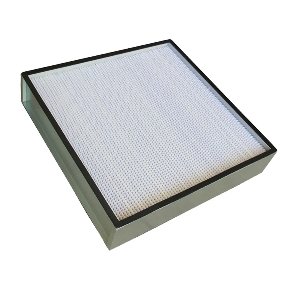 China manufacturer custom aluminum frame paper clapboard hepa filter 24x24x12