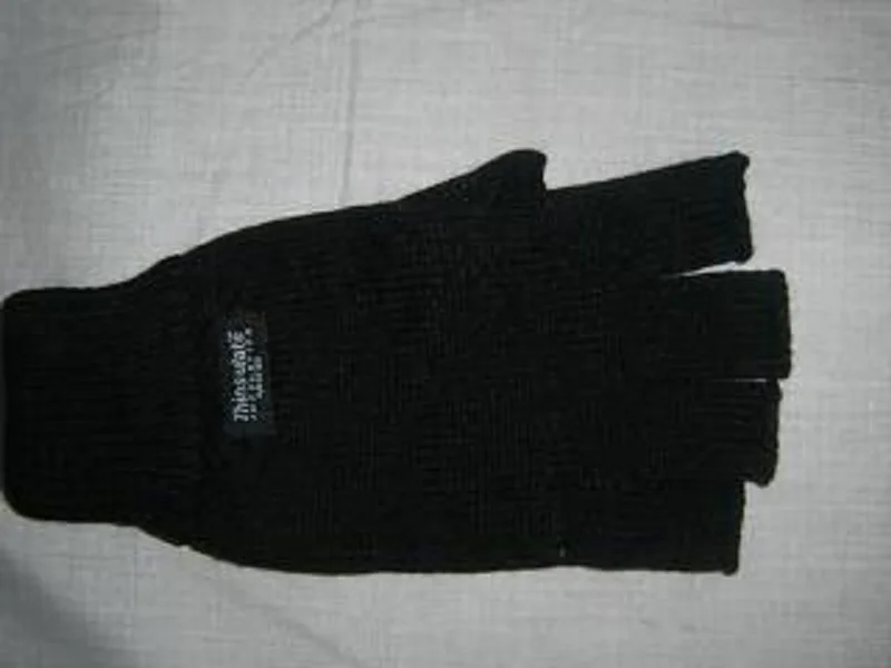 Thermal Fingerless Men Gloves Custom Men Semi Fingerless Knit Glove