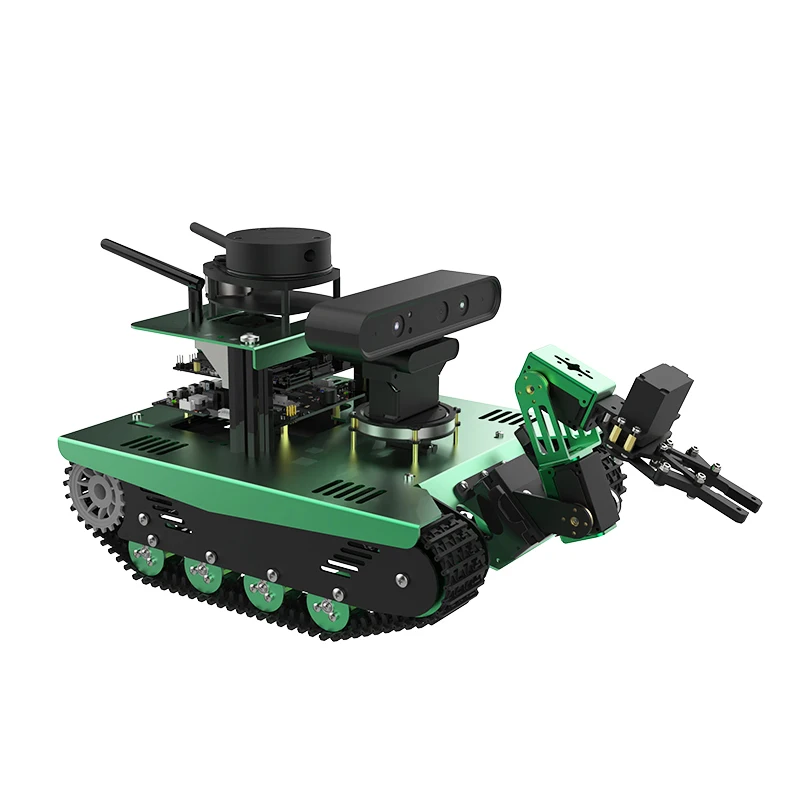 Робот-автомобиль ROS lidar в гусеничном стиле с глубинной камерой может реализовать робот управления движением предназначенный для любителей игры