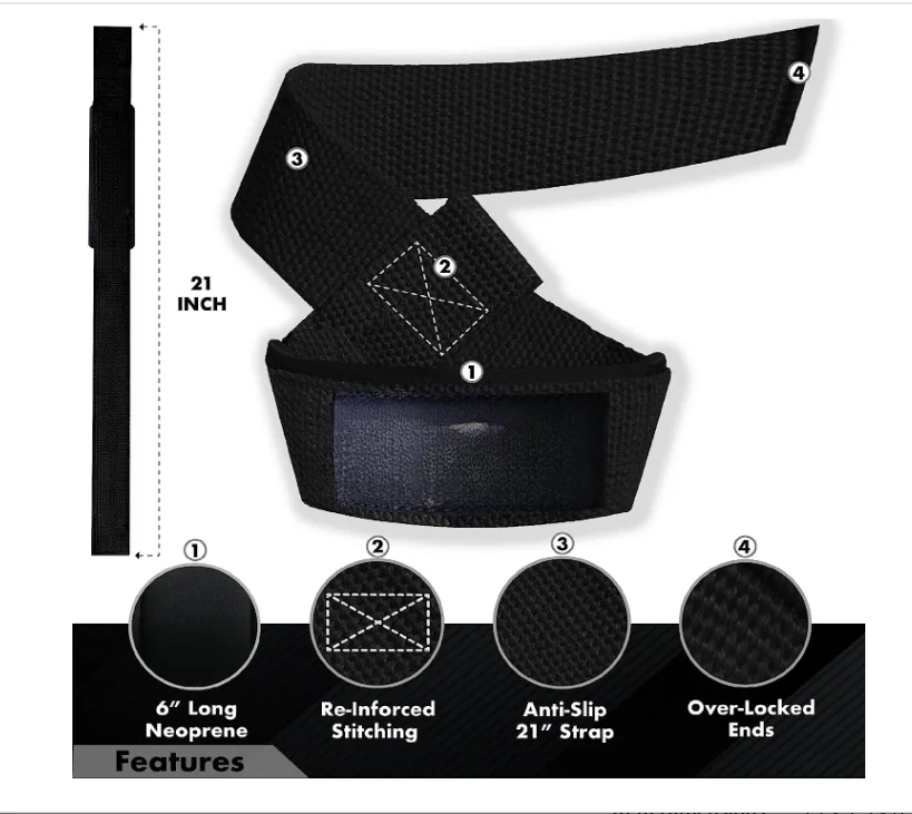 Figure And Lifting String Sports Bra Lifting Wrist Straps And Support Anti Slip For Weightlifting Fitness