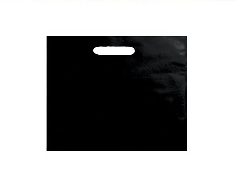 polyethylene extra large glossy strong plastic supermarket gift shopping bags 9x12