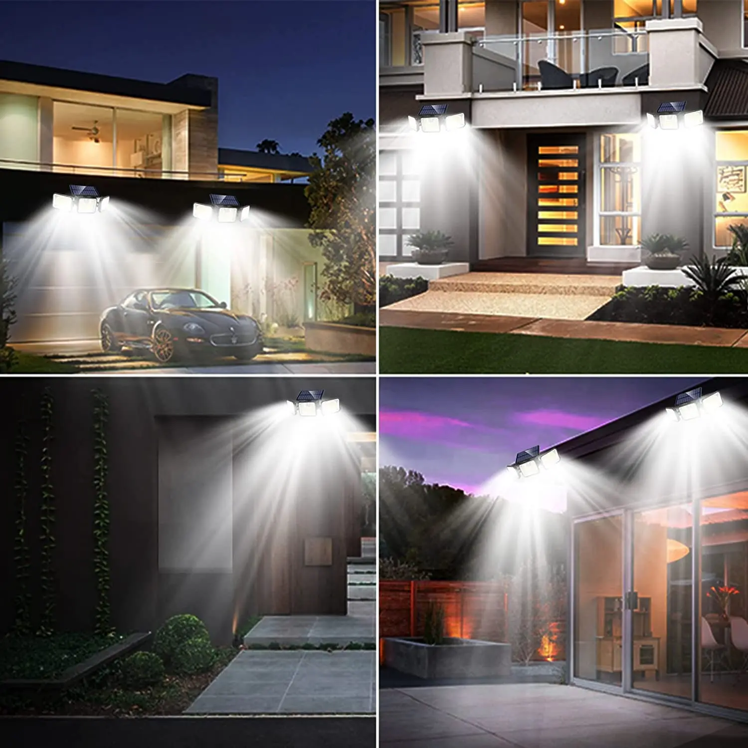 180 Solar LED Light Outdoor Solar Lamp with Motion Sensor Light LED Spotlight Waterproof Sunlight Street Lamp for Garden Outside
