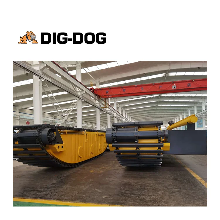 High Quality Marsh Buggy China Hydraulic Amphibious Pontoon Excavator