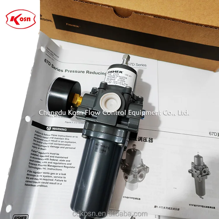 Fisher 1/2 NPT Aluminum alloy 67DFR-24 Air filtration Pressure Regulator