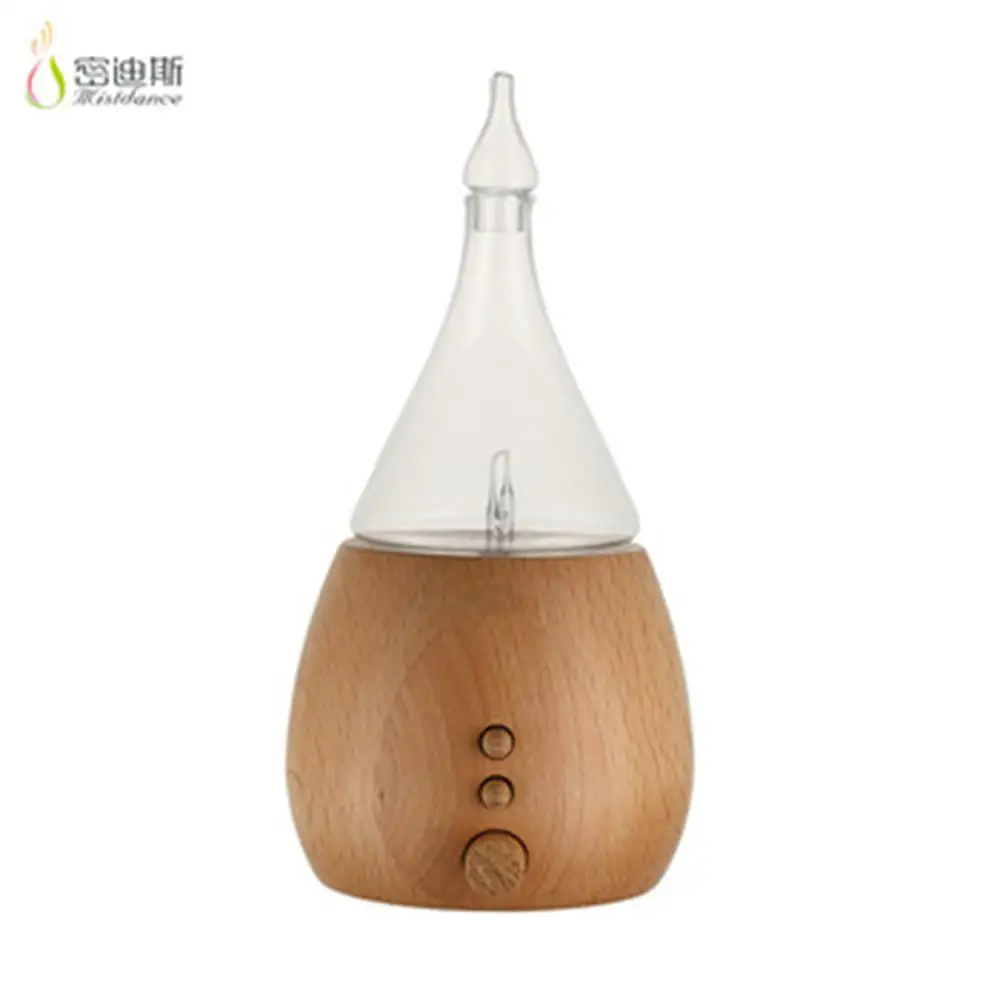 Aroma diffusers glass crystal humidifier essential oil wooden nebulising diffuser (62246841911)