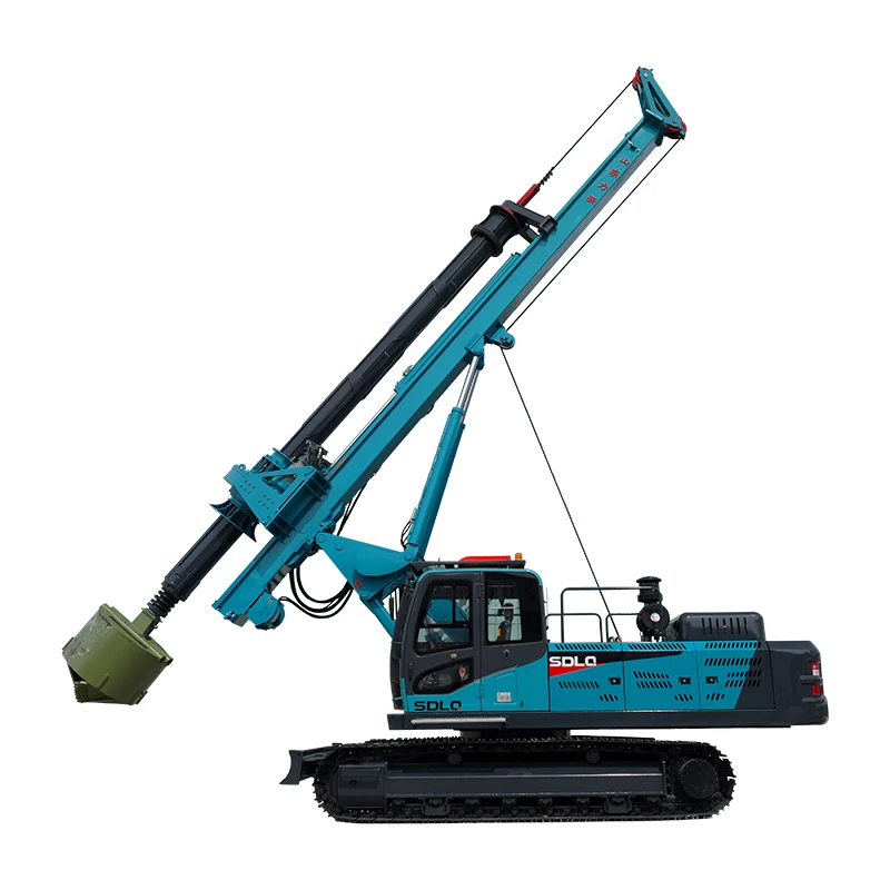 SDLQ LQR130 Mini Hydraulic Guardrail Pile Driver 1500hp Drilling Rig Same Style Machinery Sunward Rotary Drill Machine Portable
