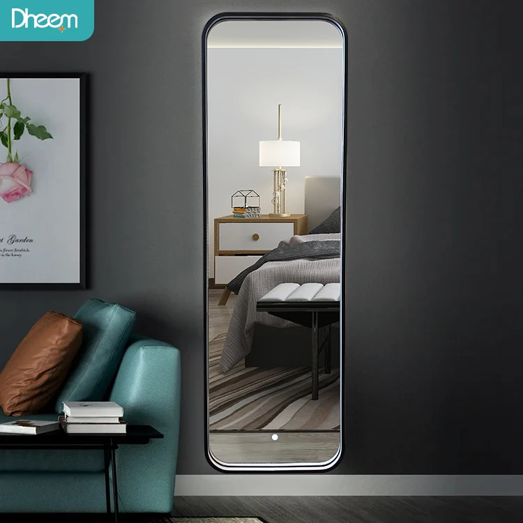 Modern Room Full Length Floor Mirrors High End Custom Large Size Full Length Mirror With Led Lights
