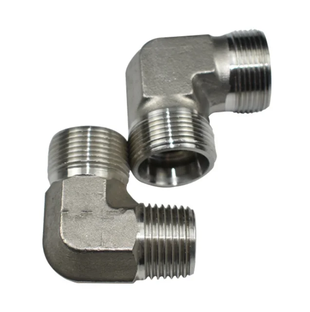 
90 degree right angle hydraulic high pressure pipe joint 