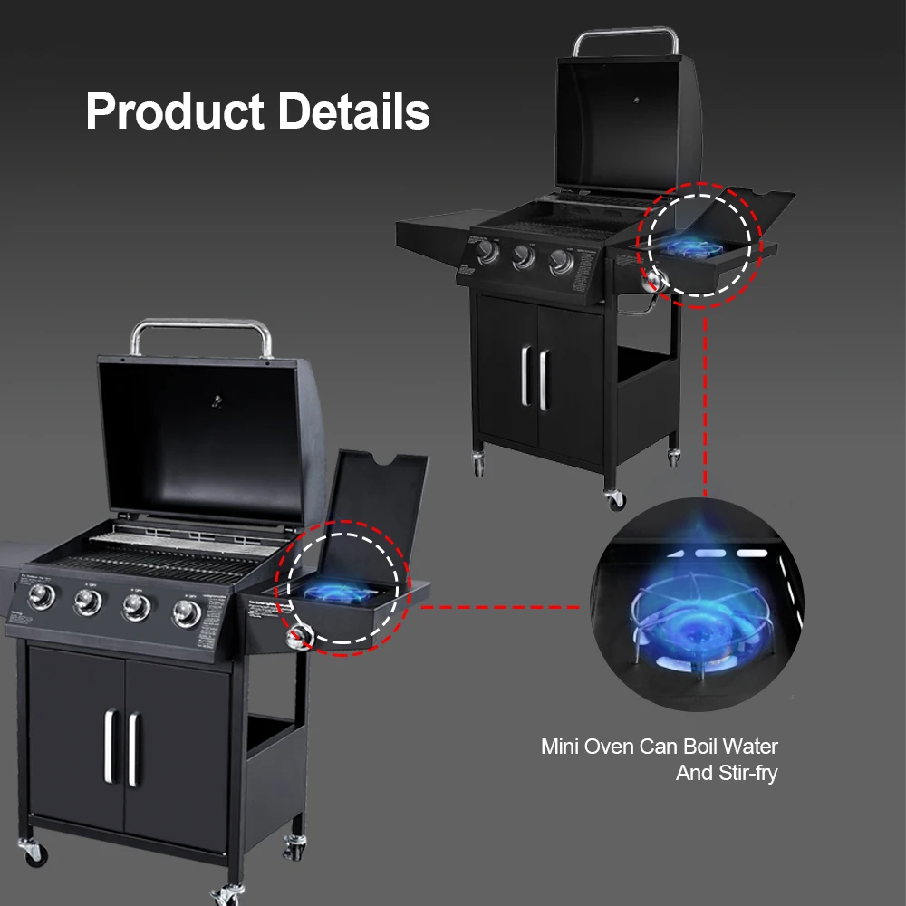 Wholesale Low Price Commercial Professional Gas Grill Family Party Barbecue Outdoor Kitchen Bbq Grill
