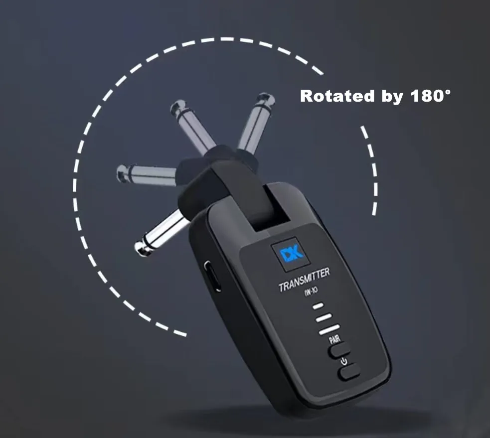 Wholesale UHF digital guitar audio transmitter and receiver wireless guitar transmitter system for musical instruments