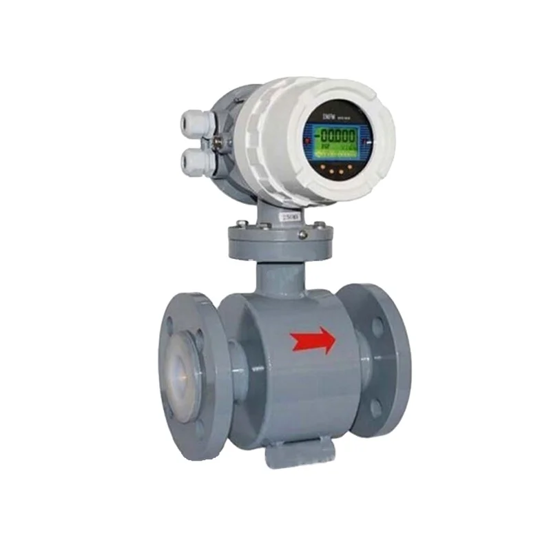 High Temperature Carbon Steel F46 Lining Electromagnetic Flow Meter DN50