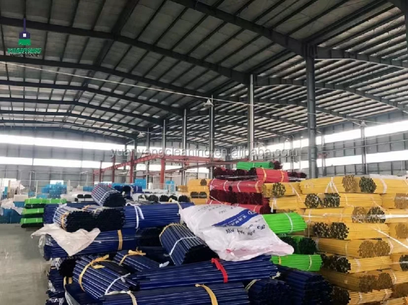 2023 hot selling metal handle broom and telescopic handle for sunflower brush