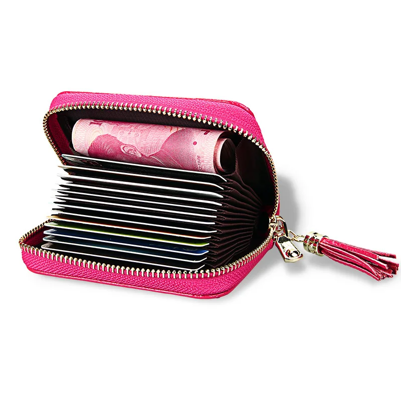 Stylish and durable Business Card Holder Wallet Women Credit Card Holder  Card Wallet  Leather Protects Case Coin Purse