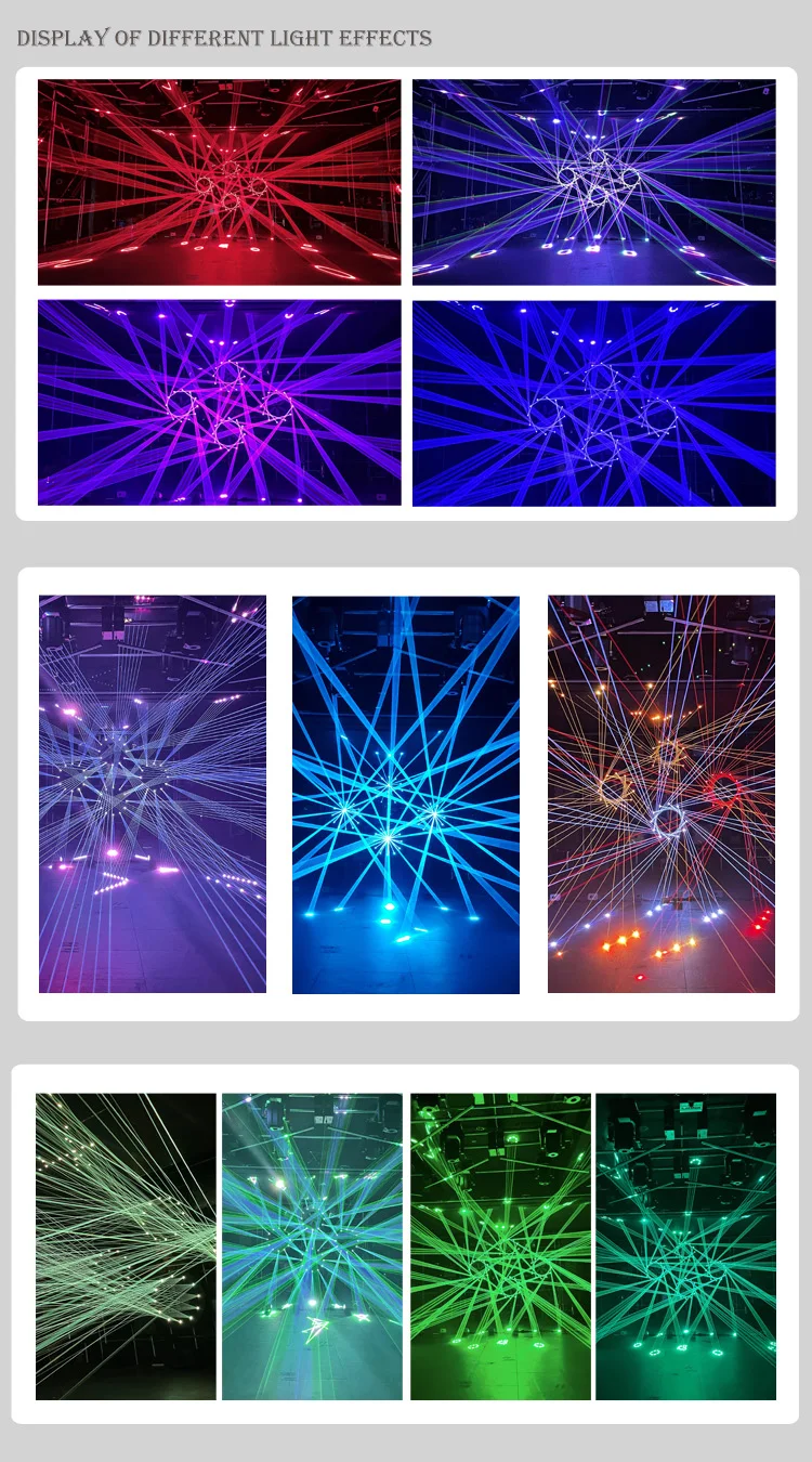 Новый 3D 36 Вт 24 Rgb лазерный матричный свет 12 головных кругов клубный вентилятор проектор со светодиодным вентилятором