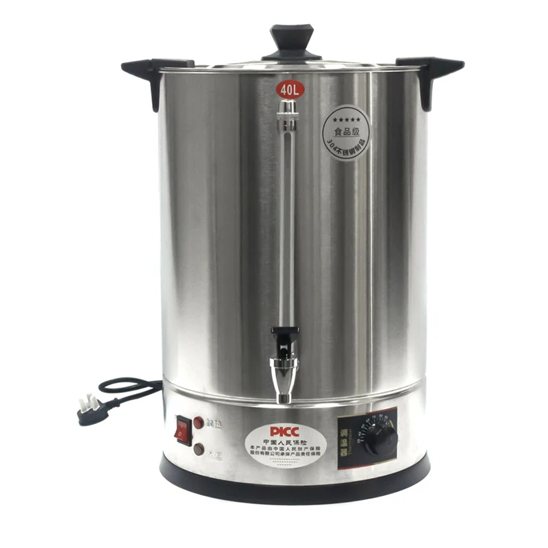 Factory Sale 40L Hot Water Bucket Commercial Stainless Steel Water Urn Electric Water Boiler