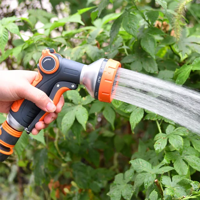 
Multifunctional Durable Handle Tools Plastic Irrigation Hose Adjustable Nozzle High Pressure Garden Water Spray Gun 