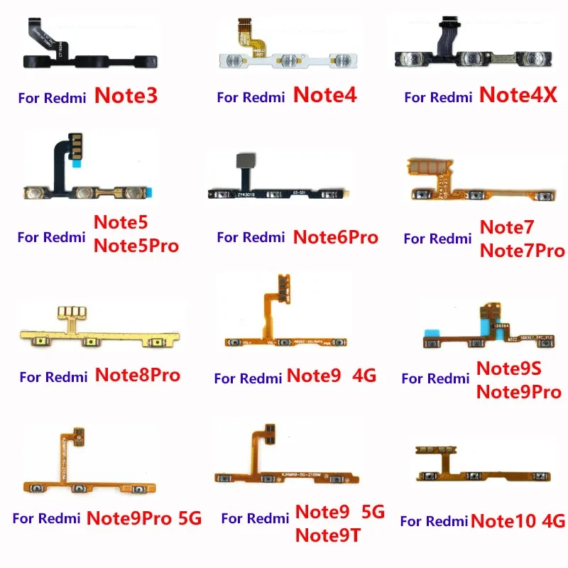 On Off Power Volume Flex Cable For LG X Power 2 X Cam K8 Plus K10 K4 K11 K12 Plus K40 K40S Power Volume Side Button Flex Ribbon