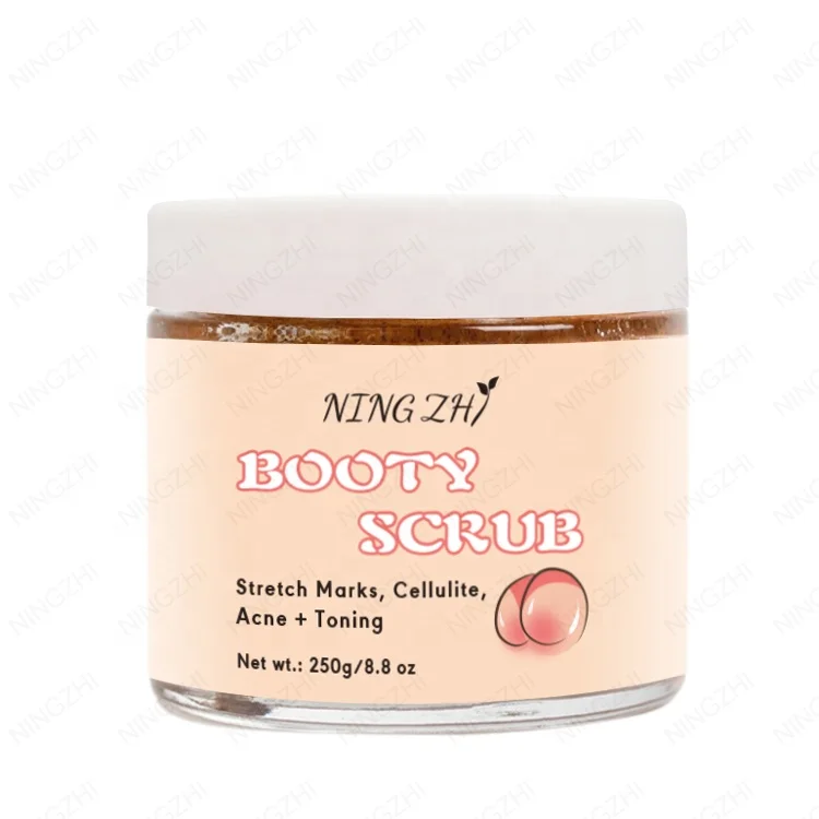 Private Label 100% Natural and Organic Ingredients Butt Treatment Booty Scrub
