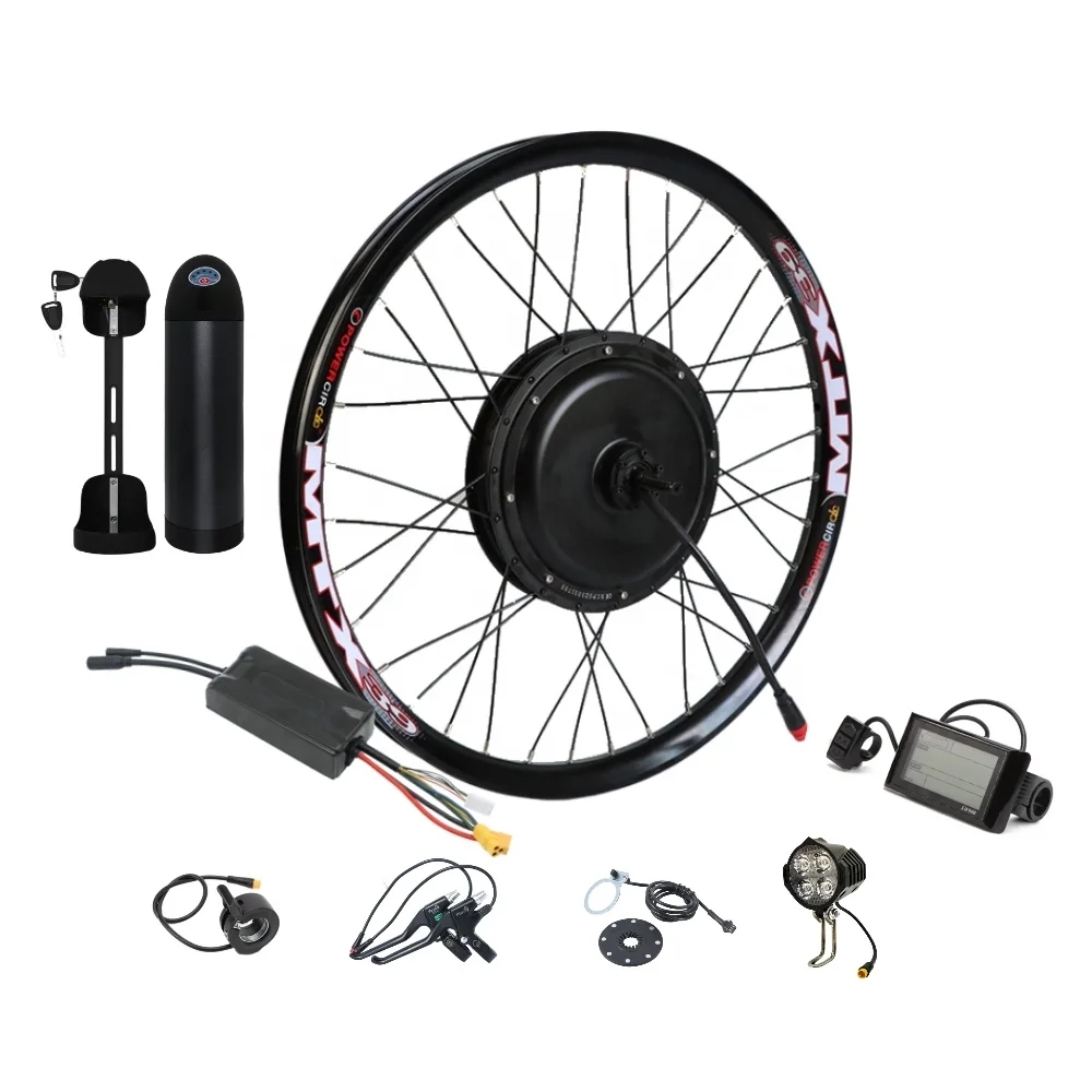 MTX  48v 1500w electric bicycle bike hub motor conversion kits 52v 2000w e-bike rear drive ebike kits with optional battery