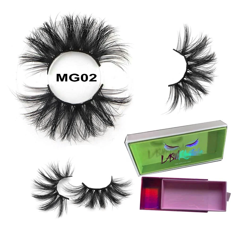 
Wholesale eyelash box dramatic 5d 25 mm lahes Natural Mink eyelashes mink lashes3d wholesale vendor 25mm 