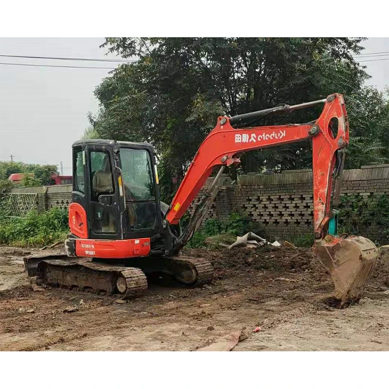 KX163-5 5.5 Tons Spider Sale Oil Adapter Breaker Tools Sand Dozer Backhoe Micro Plantation Used Kobelco Digger Excavators