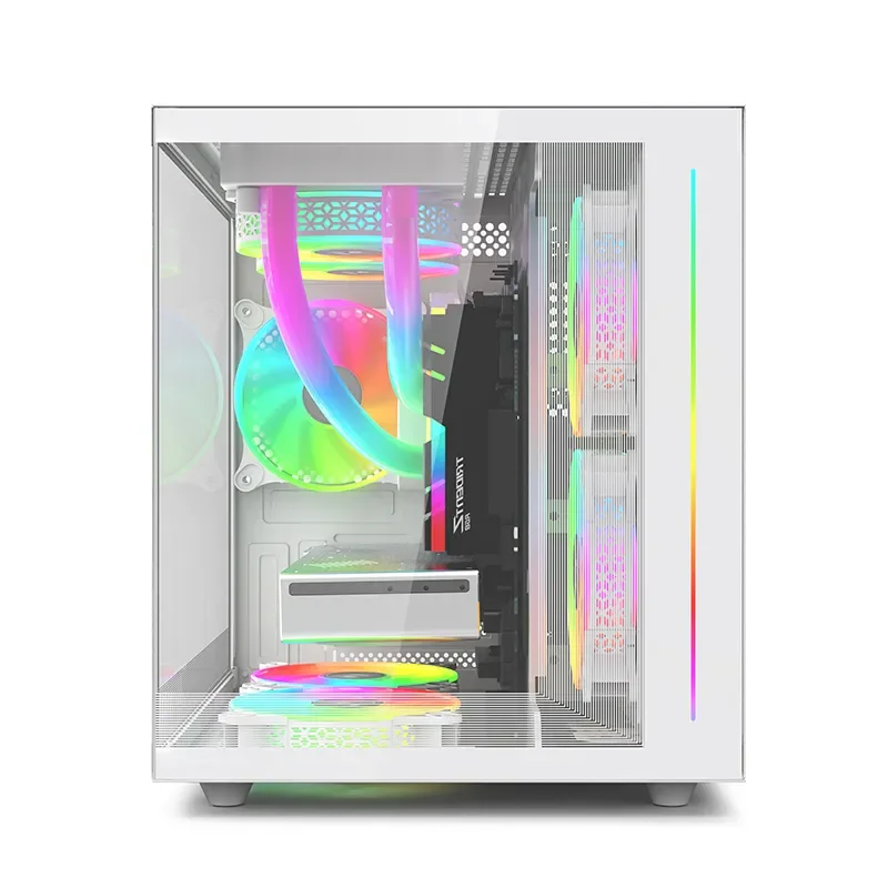 Customized Factory Price Tempered Glass Gaming Computer Case ATX Tower Cabinet desktop computer gaming pc chassis