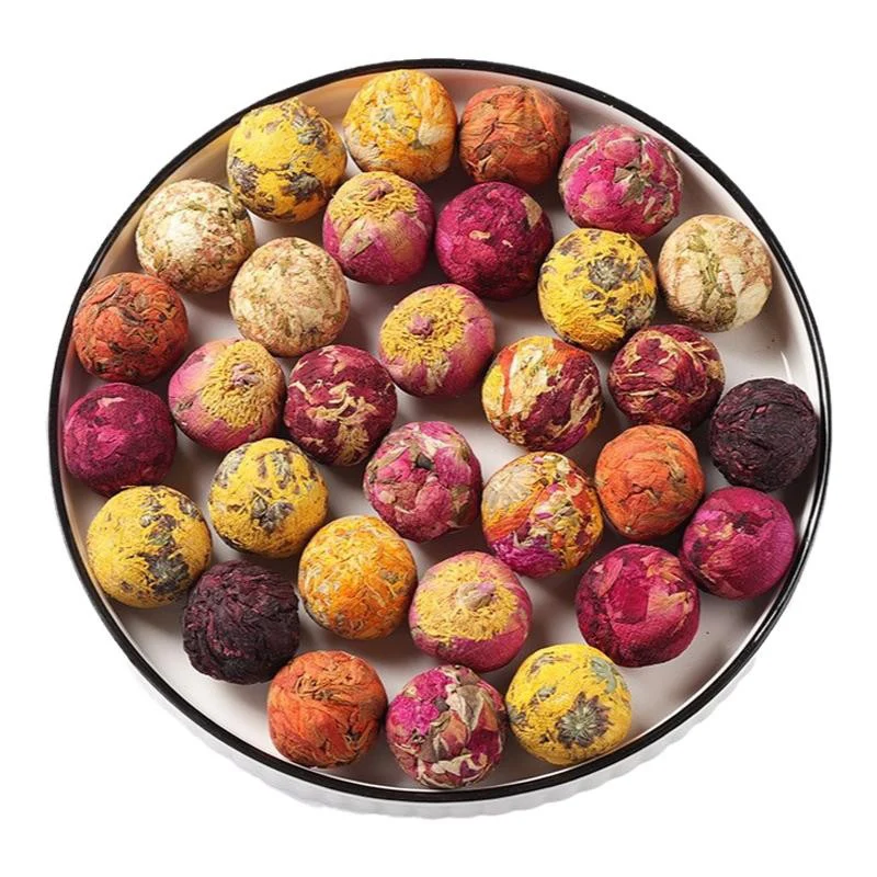 Private Label Organic Blooming Tea Ball Egg Shape Chinese Scented Gift Flowering