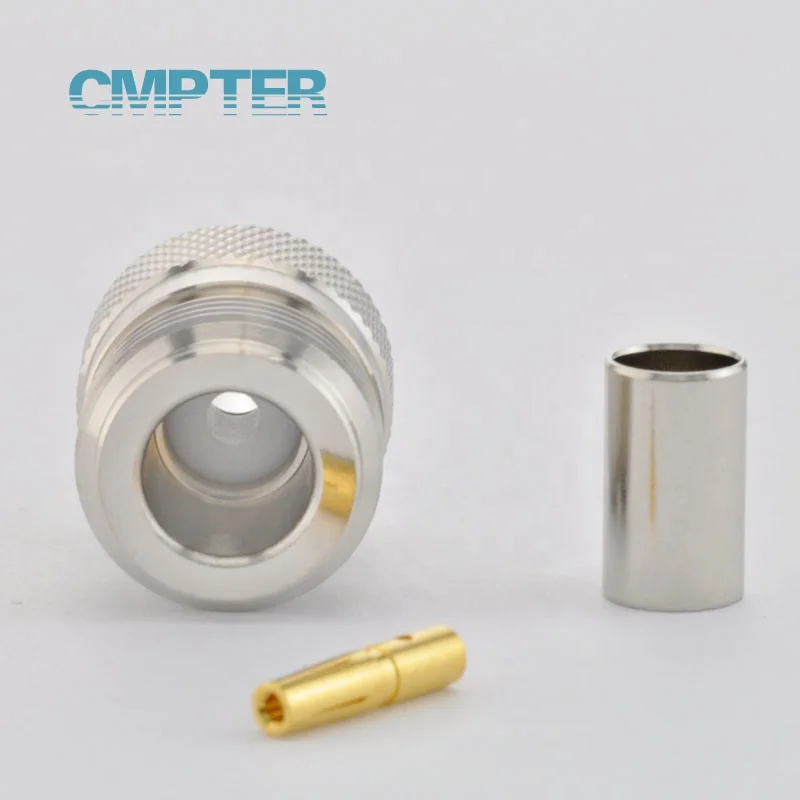 N Female connectors Crimp LMR240 Cable, N type crimp connector