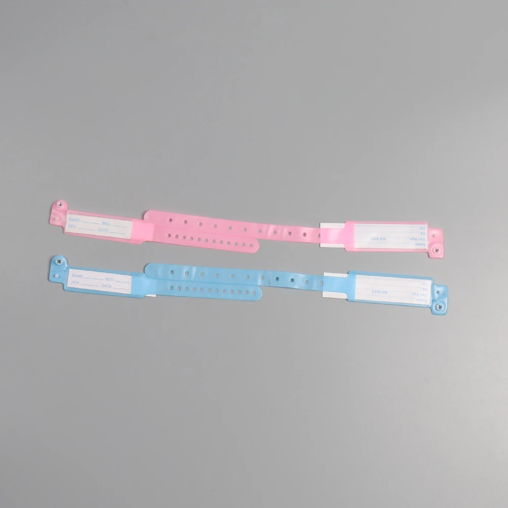 PINK color Card insert type Disposable hospital patient Mom and baby  PVC plastic ID/Identification bands