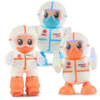 New design dancing medical robot 2021 popular top selling toys for kids with light and music