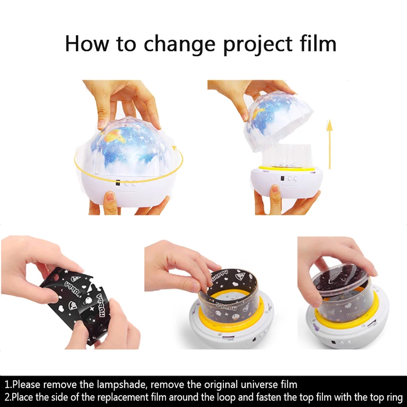 Romantic Starry Sky Star Projector Lamp Planet Earth Universe LED Colorful Rotate Flashing Magic Diamond Projector Night Light