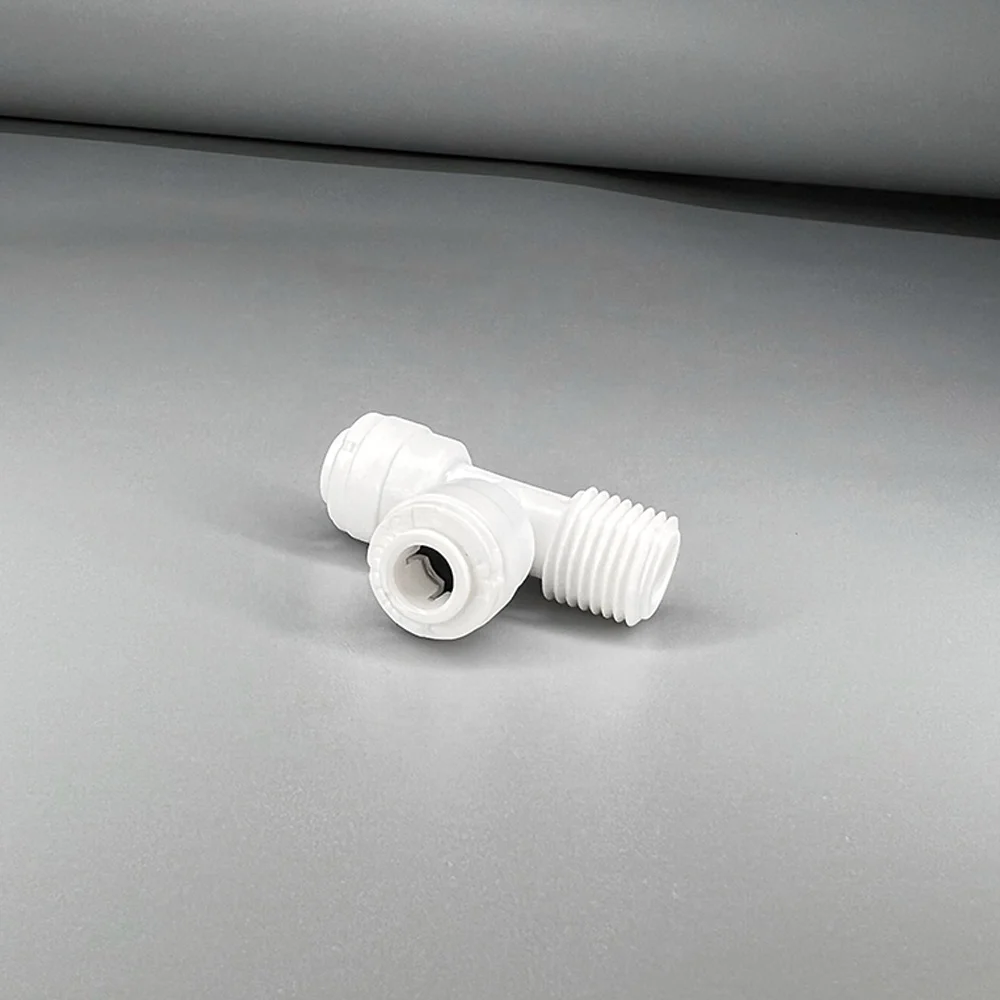 PE Pipe Joint Plastic T Shape RO Water Filter Adapter Pipe Fittings Coupling